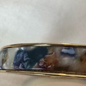 J. Crew Multicolor Mother-of-Pearl Inlay Gold-Tone Bracelet